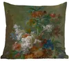 MuchoWow® Outdoor Kissen - Stilleben mit Blumen - Gemälde Produktbild-Vorschau 6