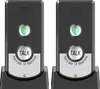 Two wireless intercom units are shown side-by-side on their charging bases. Podgląd zdjęcia produktu