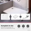 Piatto doccia Schulte 100x80 cm, bianco, modello Cala - Set Anteprima dell’immagine prodotto 2