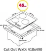 Simfer | Table de cuisson | H4.305.HGSBB | Gaz sur verre | Voir les images du produit 2