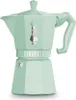 A mint green Bialetti Moka pot is shown against a white background. Podgląd zdjęcia produktu