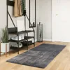 vidaXL Teppich HUARTE Kurzflor Weich und Waschbar Anthrazit Produktbild-Vorschau 2