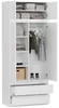 Šatníková skriňa s nadstavcom 90 x 234 cm FRAMIRE B-9-NTIP, Náhľad obrázku produktu 7