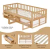 Letto per bambini Merax in legno massello 90x200 cm con Anteprima dell’immagine prodotto 8