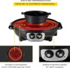 Korean BBQ/Hotpot - Koreański grill - Czarny - Z pokrywą Podgląd zdjęcia produktu 5