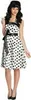 Punktekleid Kleid 50er Jahre Rock'n'Roll weiss/schwarz 42 Produktbild-Vorschau 4