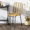 Homcom sada 2 jídelních židlí v boho stylu, akcentní židle, Náhled obrázku produktu 7