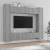 The Living Store 8-tlg. TV-Schrank-Set Grau Sonoma Produktbild-Vorschau 1