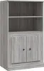 vidaXL Highboard Grau Sonoma 60x35,5x103,5 cm Holzwerkstoff Produktbild-Vorschau 2
