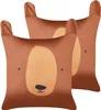 BELIANI Dekokissen 2er Set Weiß mit Fransen 45 x 45 cm Produktbild-Vorschau 1