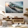 Bild auf Leinwand - Leinwandbild - LKW Straße schnell - Produktbild-Vorschau 7