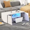 Table basse Sweiko 100x50x40cm, table basse avec lumière Voir les images du produit 6