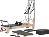 Reformer VEVOR Pilates, drewno kauczukowe, do siłowni, z Podgląd zdjęcia produktu 1