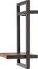 home24 Wandregal - Akazie Massiv / Metall - Anthrazit Produktbild-Vorschau 5