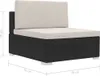 vidaXL 4-częściowa sofa ogrodowa z poduszkami z czarnego Podgląd zdjęcia produktu 10