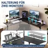 UISEBRT L-förmiger Winkelschreibtisch 120x120cm, wahlweise Produktbild-Vorschau 4