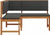 vidaXL Gartenstuhl mit Kissen Braun 140 x 100 x 91cm Produktbild-Vorschau 5