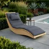 HOME DELUXE Wellenholzliege WOLGA - 60 cm | Holzliege, Produktbild-Vorschau 5