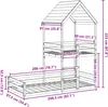 vidaXL Patrová postel se střechou 80x200 cm z masivního Náhled obrázku produktu 7