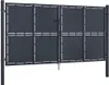 vidaXL Gartentor aus Stahl 300 x 175 cm Anthrazit Produktbild-Vorschau 1