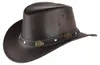 Scippis wetterfester Western-Lederhut Reno mit Antik-Conchos in braun