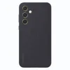 A dark gray Samsung phone case with a raised Avengers-like symbol on the back. Produktbild-Vorschau