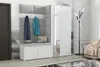 Garderoben-Set Noris IV mit Spiegel, gepolsterte Garderobe Produktbild-Vorschau 2