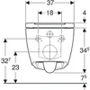 Geberit ONE Wand-Tiefspül-WC, mit TurboFlush und WC-Sitz Produktbild-Vorschau 28