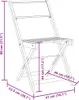 vidaXL 3-tlg. Bistro-Set Taupe Stoff und Massivholz Produktbild-Vorschau 8