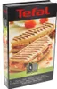 The image shows the packaging for a Tefal panini grill accessory set. Podgląd zdjęcia produktu