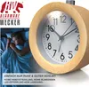 BEARWARE Sveglia analogica con corpo rotondo in legno Anteprima dell’immagine prodotto 5