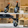 Two images showing a furniture caster being engaged and disengaged from a pallet. Anteprima dell’immagine prodotto