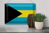 Blechschild Flagge Bahamas 30x20cm Flag of the Bahamas Produktbild-Vorschau 4