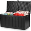 Cassetta da giardino 109 x 51 x 55 cm 270 litri nero Anteprima dell’immagine prodotto 13