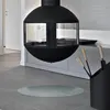 Runde Kaminplatte Glas – Funkenschutzplatte – Produktbild-Vorschau 2