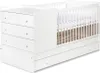 Łóżeczko dziecięce KOMPAKT 3W1 120x80 białe z komodą Podgląd zdjęcia produktu 5