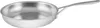 A silver frying pan on a white background. Voir les images du produit