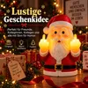 Weihnachtsmann Mittelfinger Nachtlicht 20 cm – Lustige Produktbild-Vorschau 5
