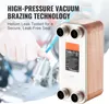 SucceBuy 50-Platten-Verlöteter Plattenwärmetauscher, 5"x Produktbild-Vorschau 5