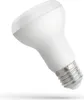 A white LED light bulb with a silver screw base is shown against a white background. Produktbild-Vorschau