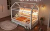 Hausbett 90x200 cm mit Sicherheitszaun und 7-Farben-LED, Produktbild-Vorschau 20