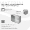 LuxeBath Nicchia da parete in acciaio inox, 20x30x10 cm, Anteprima dell’immagine prodotto 5