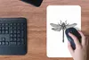 MuchoWow® Mauspad Mousepad Libelle - Insekten - Retro - Produktbild-Vorschau 4