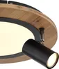 Globo Lighting plafoniera in metallo nero opaco, LED Anteprima dell’immagine prodotto 3