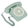 Téléphone fixe vintage européen antique, vert, appel haute Voir les images du produit 2