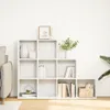 vidaXL Priestorový rozdeľovač 3 úrovne biely 137,5x29x103,5 Náhľad obrázku produktu 3