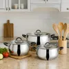 Serenk Modernist Cookware Set - 6 Teile, stapelbare Töpfe Produktbild-Vorschau 4
