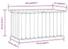 vidaXL Skrzynia ogrodowa antracyt 129 x 67 x 65 cm Podgląd zdjęcia produktu 5