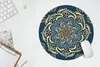 MuchoWow® Mauspad Mousepad Mandala - Gelb - Weiß - Muster Produktbild-Vorschau 5