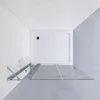 Walk in Duschwand 135x187cm Glas Duschabtrennung Falttür Produktbild-Vorschau 2